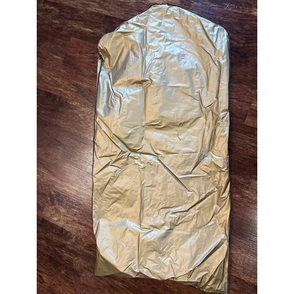 Vintage Kohl's Gold Zippered Travel Garment Bag Storage Case